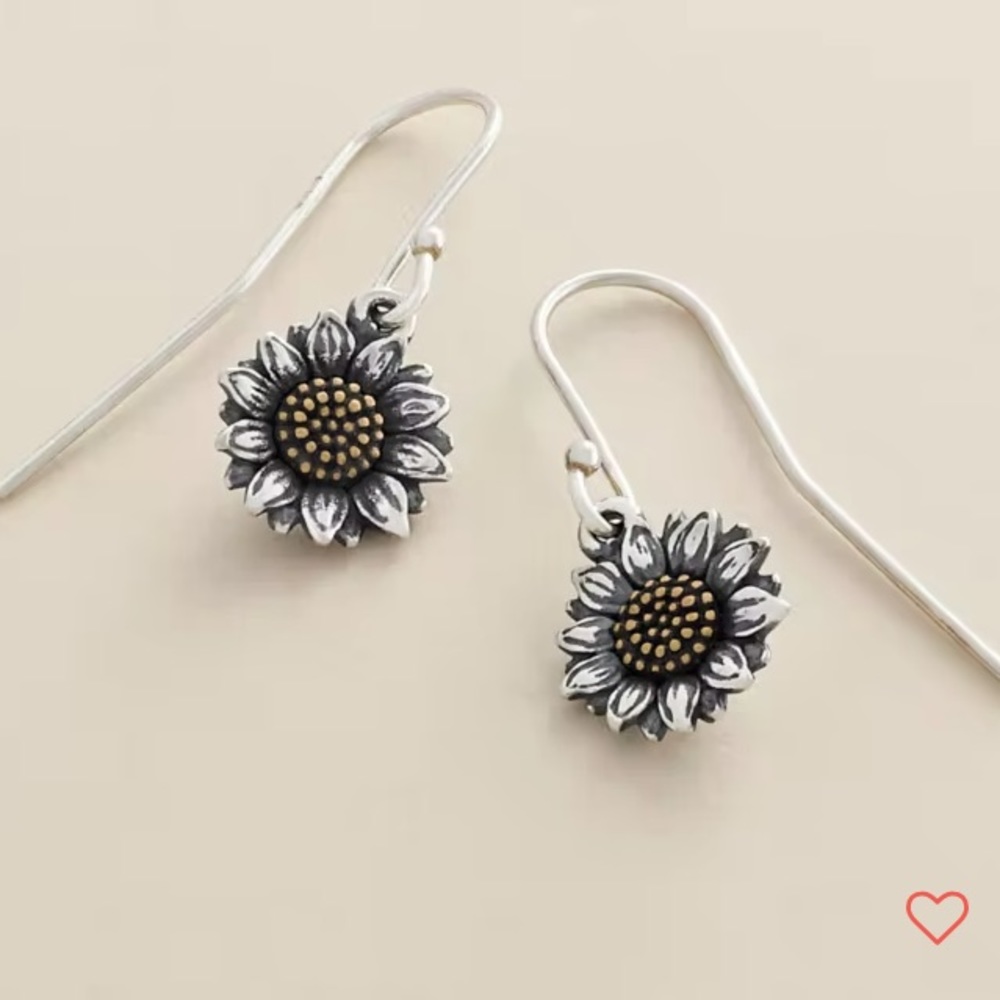 James Avery Wild Sunflower Ear Hooks